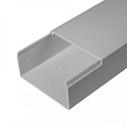 Короб 80х40 (Промрукав) (PR03.0079) / Кабель-канал с двойным замком серый 80х40