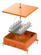 Коробка металлическая огнестойкая 200х200х65 (70-0390-2004-FR10.0-24) / Коробка огнестойкая