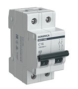 GENERICA ВА47-29М 2P C 16А 4,5кА (MVA21-2-016-C-G) / Автоматический выключатель