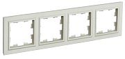 Рамка 4-местная РУ-4-БрКр бежевый BRITE (BR-M42-K10) / Рамка