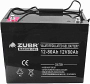 ZUBR MARINE GEL NPG 12-80 (12V, 80Ah) / Аккумулятор герметичный свинцово-кислотный