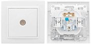 Минск Розетка TV 1-местная СП бел. 75Ом 5-862МГц (ERA00-027-10) / Розетка TV 1-местная СП бел. 75Ом 5-862МГц