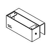 DBA-101 Glass Comfort / Комплект монтажный для цельностеклянной створки, для совместной работы с замком DB100.