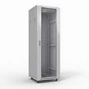 Шкаф телекоммуникационный 19" напольный 42U 600х800 мм, передняя дверь стекло, задняя дверь металл, RAL 7035 (состоит из 3 частей) (04-2306) / Шкаф телекоммуникационный 19" напольный 42U