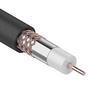 RG-6U+Cu, 75 Ом, Cu/Al/Cu, 64%, 100м. OUTDOOR REXANT (01-2222) / Кабель коаксиальный радиочастотный