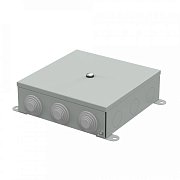 Коробка металлическая серая 200х200х65 (70-0390-7035) / Коробка металлическая