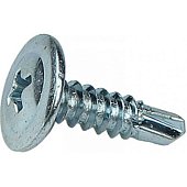 Саморез 4,2х25 с прессшайбой, Сверло, цинк (250 шт)(PR08.2393)