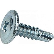Саморез 4,2х25 с прессшайбой, Сверло, цинк (250 шт)(PR08.2393) / Саморез с прессшайбой, Сверло, цинк