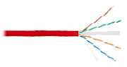 U/UTP 4pair, Cat6, Solid, In, нг(А)-HF (NMC 4140C-RD) / Кабель «витая пара» (LAN) для структурированных систем связи