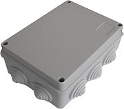 Коробка JBS300 300х250х120, 12вых, IP65, серая (44030HF) / Коробка монтажная, огнестойкая, без галогена