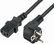 Шнур сетевой СЕЕ 7/7 (Schuko)- IEC 320 C13 3х0,75мм², длина 5м REXANT (04-2735) / Кабель питания