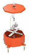 Коробка металлическая огнестойкая Октагон 130х130х63 (70-0101-2004-FR6.0-4) / Коробка огнестойкая
