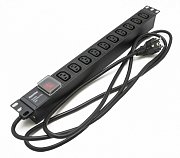 SHE19-10IEC-S-2.5EU / Блок розеток 19"