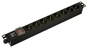 SHE19-8SH-S-CB / Блок розеток 19"
