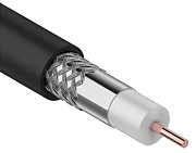 GENERICA RG11 CCS 75Ом FPE PVC черный (CC1-R1F1-119-300-G) / Кабель коаксиальный омедненный