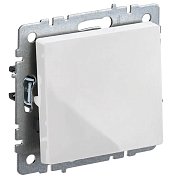 Выключатель 1-клавишный ВС10-1-4-БрБ белый BRITE (BR-V14-0-10-K01) / Выключатель самовозвратный
