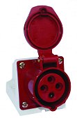 Розетка 124 стационарная 3Р+РЕ 32А 380В IP44 (SQ0602-0005)