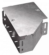 Переходник левый с крышкой Стандарт 300х200х100 (0,8мм) (PR16.0503) (Промрукав) / Переходник