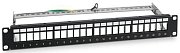 PP-1U-24P-5e-SH-M (201-006) / Патч-панель модульная 19" (1U) 24 порта RJ-45 кат.5е экран.