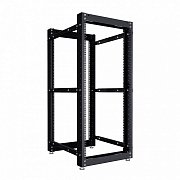 NTSS-2POR24U/600-1000-BL 24U 550ммх1000мм 600кг черный / Стойка двухрамная 24U