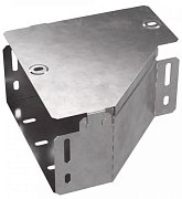 Переходник левый с крышкой Стандарт 200х100х100 (0,8мм) (PR16.0493) (Промрукав) / Переходник