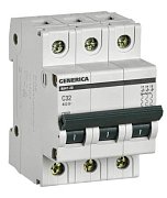 GENERICA ВА47-29 3P C 32А 4,5кА (MVA25-3-032-C) / Автоматический выключатель