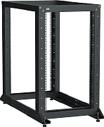 LF05-42U61-2GM / Открытая стойка 19", 42U, двухрамная, цвет черный