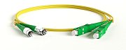 FC-D2-9-FC/AR-SC/AR-H-1M-LSZH-YL / Патч-корд волоконно-оптический SC-FC