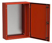 Корпус металлический TITAN 5 ЩМП-70.50.20 700х500х200 УХЛ1 IP66 RAL3020 красный с монтажной платой (TI5-13-N-070-050-020-66) / Корпус металлический с монтажной платой