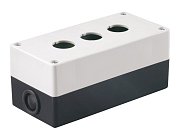 Корпус КП103 для кнопок 3 места белый (BKP10-3-K01) / Корпус для кнопочных постов