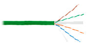 U/UTP 4pair, Cat6, Solid, In, нг(А)-HF (NMC 4140C-GN) / Кабель «витая пара» (LAN) для структурированных систем связи