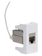 Розетка RJ-45 Viva 1 модуль кат.6A белая (45078) / Розетка компьютерная экранированная с одним разъёмом
