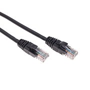Патч-корд U/UTP, CAT 5e, RJ45-RJ45, 26AWG, LSZH, черный, 1м  REXANT (02-0102-1) / Патч-корд UTP
