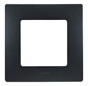 Рамка 1 пост ETIKA, антрацит (672581) / Рамка