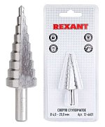 Сверло по металлу ступенчатое 4,0-20,0 мм 76 mm 62 HRC Kranz (KR-12-6601) / Сверло по металлу шлифованное