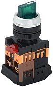 Переключатель ANCLR-22-3 на 3 фиксированных положения "I-O" 1з+1р неон/240В зеленый (BSW10-ANCLR-3-K06) / Переключатель