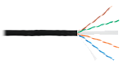 U/UTP 4pair, Cat6, Solid, In/Out, нг(А)-HF (NMC 9140C-BK) / Кабель «витая пара» (LAN) для структурированных систем связи