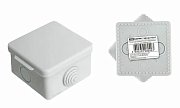 Коробка ОП 65х65х50мм, крышка,  IP54, 4вх. (SQ1401-0111) / Распаячная коробка