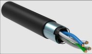GENERICA F/UTP 5E 24AWG 2PR LDPE 1м черный 305м (BC3-C5E02-339-305-R-G) / Кабель «витая пара» (LAN) для структурированных систем связи