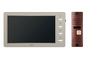 CTV-DP3702 Gamma (бежевый + бронза) / Комплект видеодомофона