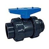 Ecoplast кран шаровый d25 (уплотнение TPV, остальное EPDM) с муфтовым окончанием (49447)