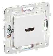 SKANDY Розетка HDMI SK-H01W скрытой установки арктический белый (SK-H10-K01) / Розетка HDMI