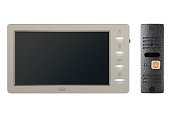 CTV-DP3702 Gamma (бежевый + серебро) / Комплект видеодомофона