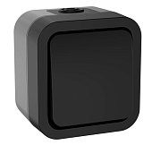 TORS Переключатель 1-клавишный TS101 открытой установки 10А IP55 графит (TS-V10-0-10-55-K53)